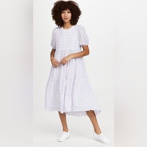 English Factory Tiered Gingham Maxi Dress, size: XS